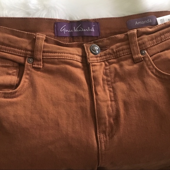 Gloria Vanderbilt Amanda Brown Rustic Jeans - Picture 9 of 9